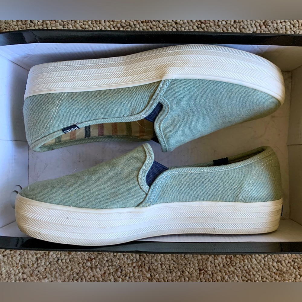 Keds platform slip on shoes